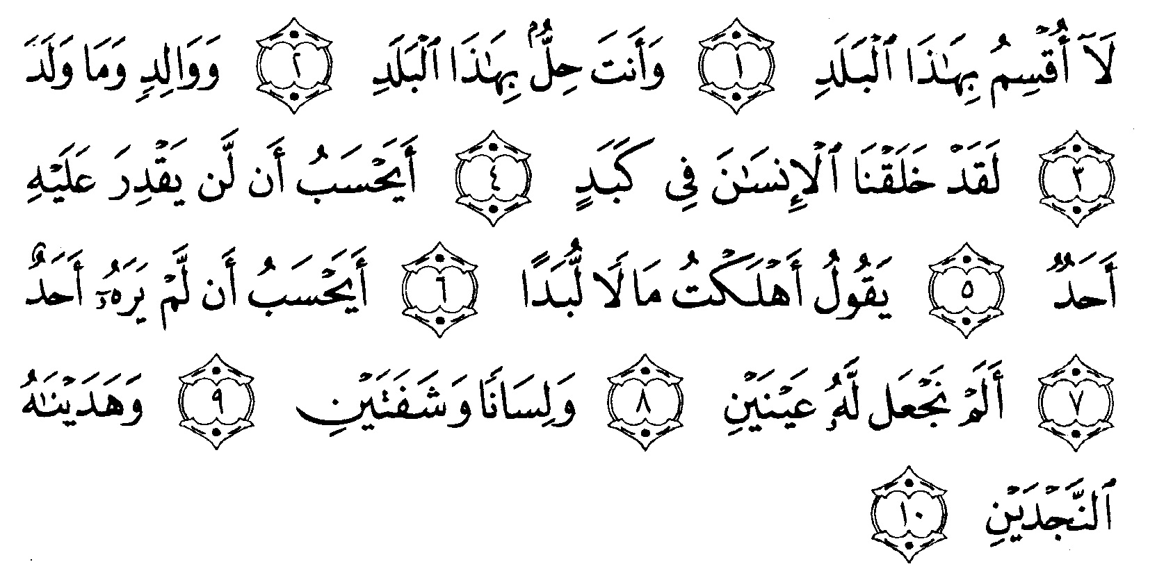 Tafsir Al Quran Surah Al Balad 1 Alquranmulia
