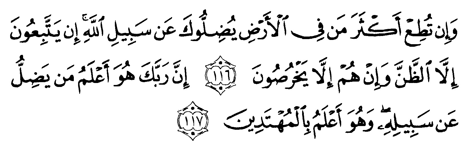 Tafsir Ibnu Katsir Surah Al Anam Ayat 116 117 Alquranmulia