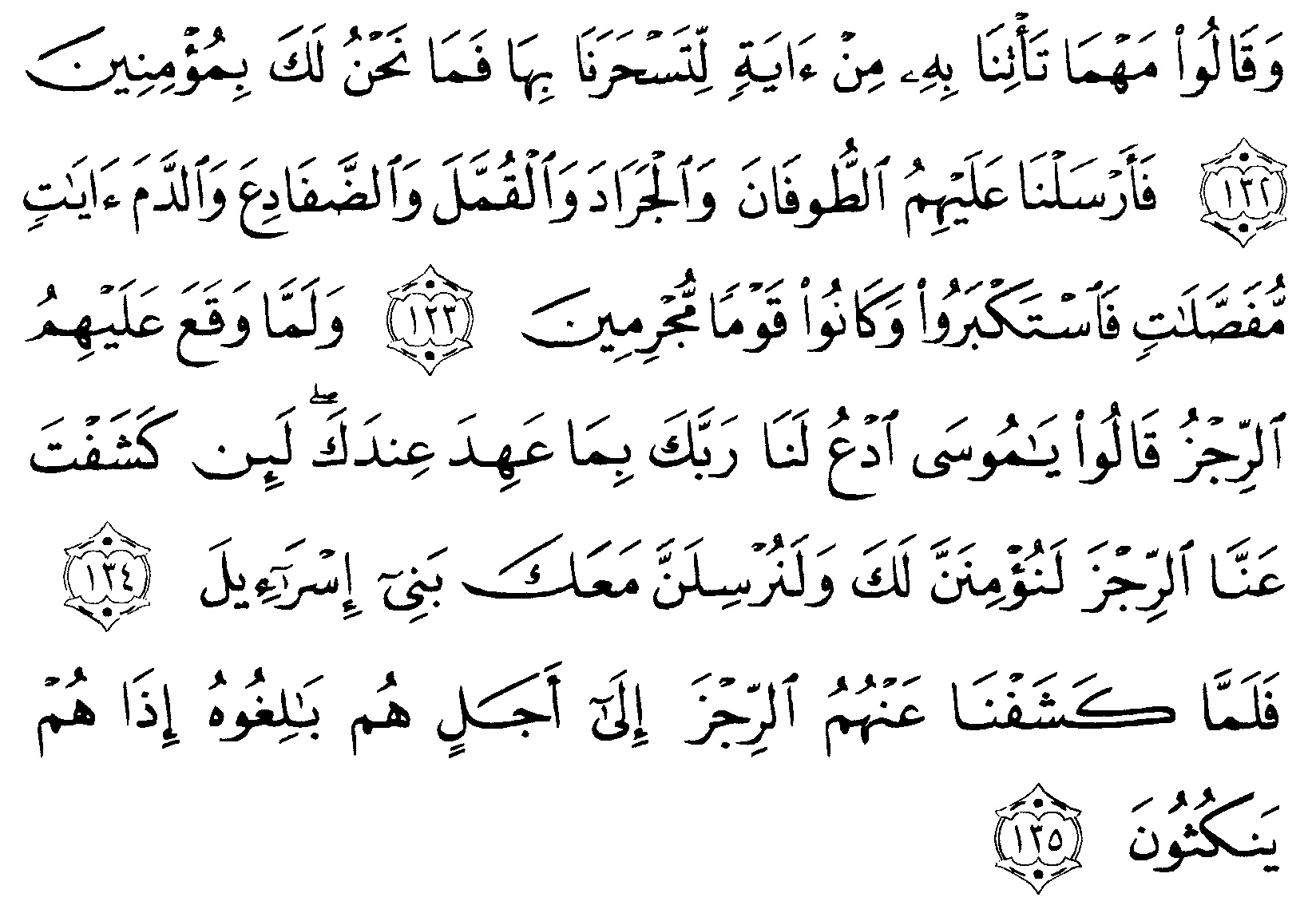 Tafsir Ibnu Katsir Surah Al Araaf Ayat 132 135 Alquranmulia
