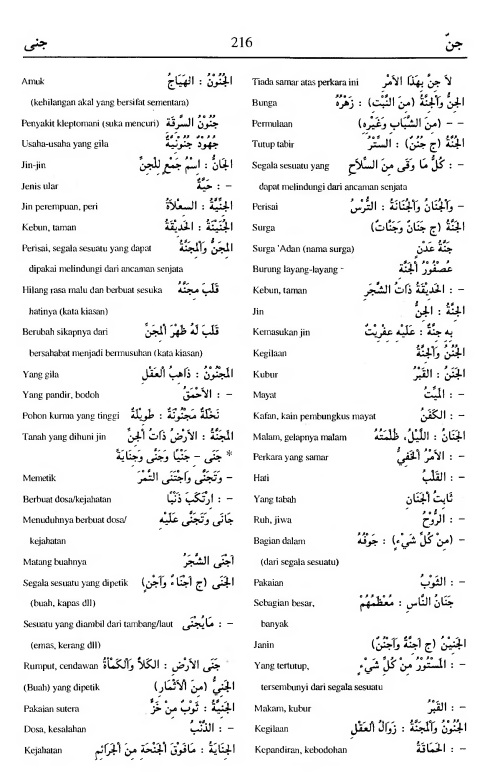 216. kamus arab almunawir -janna-janaa