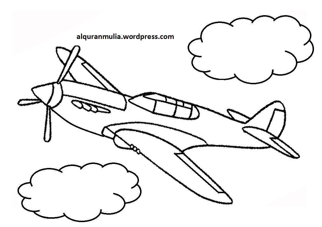 Contoh Gambar Kartun Pesawat